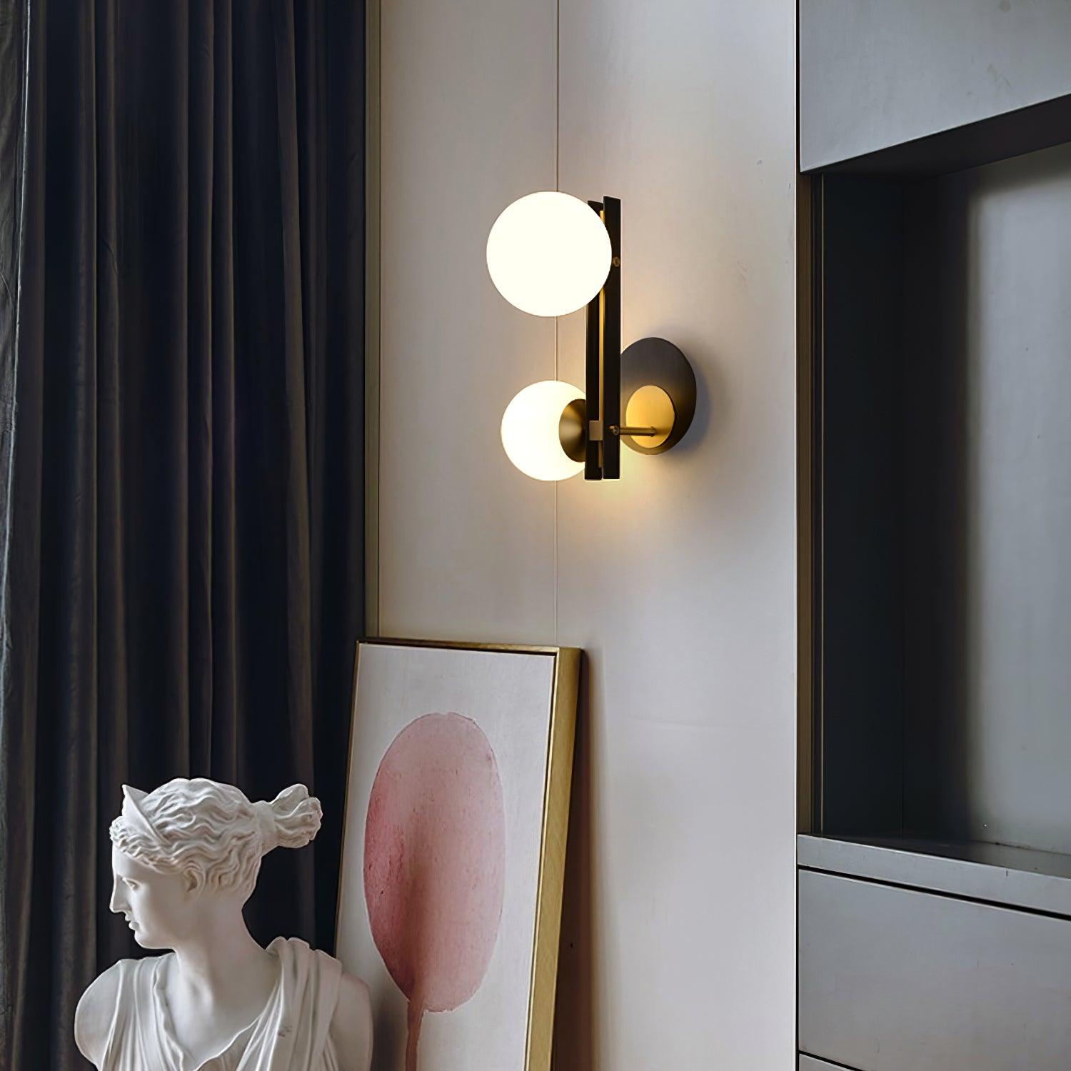 Lustra Wall Lamp Planetary Glass-Neutral Decor