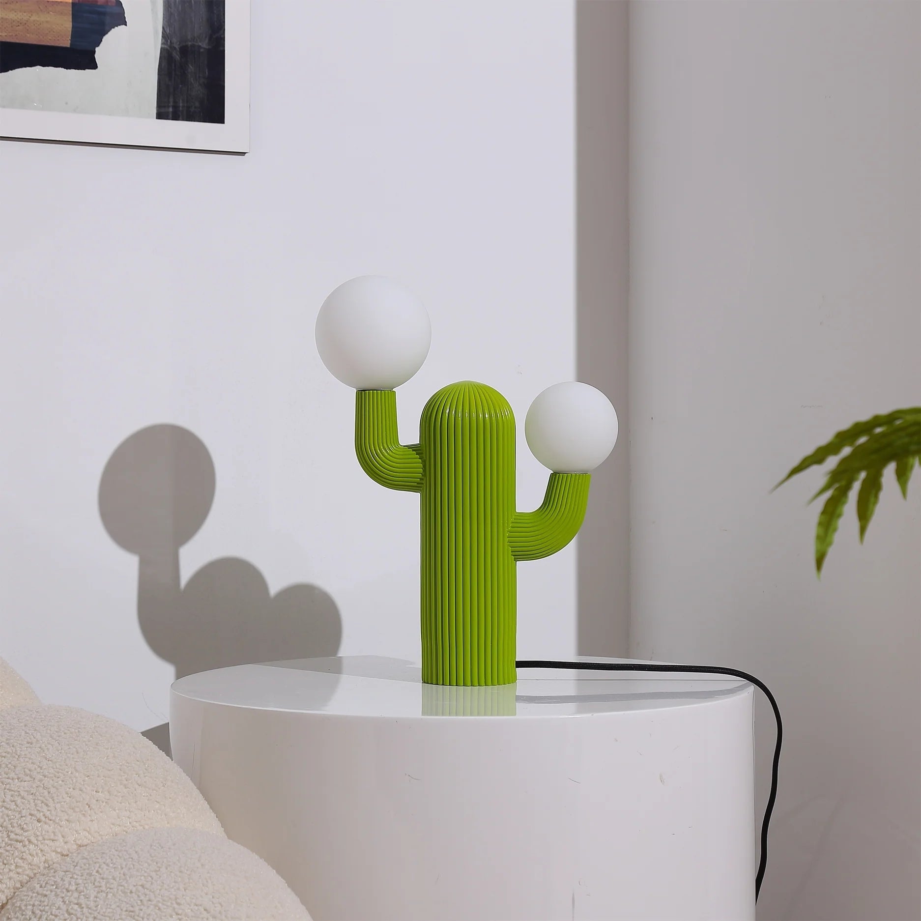 Playline Cactus Table Lamp-Neutral Decor