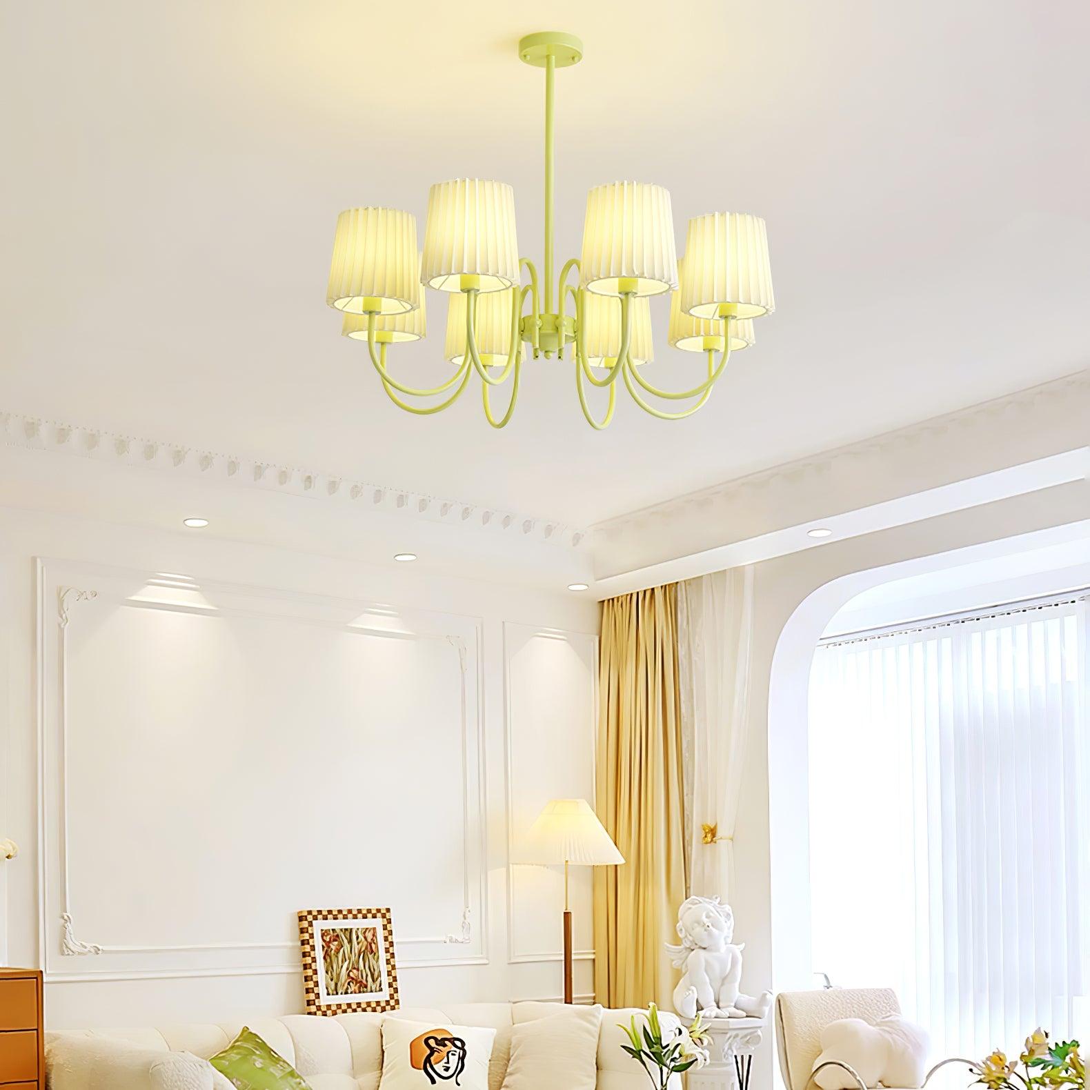 Isolora Fabric Chandelier-Neutral Decor