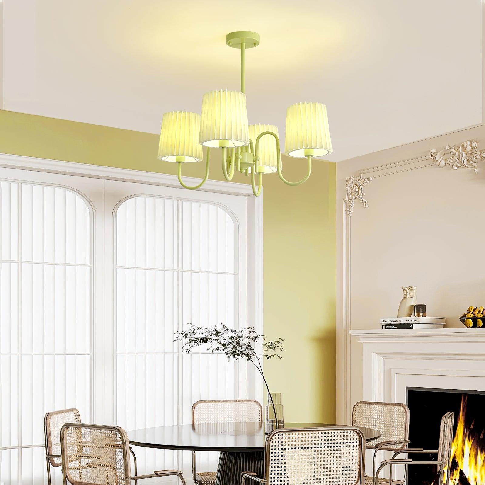 Isolora Fabric Chandelier-Neutral Decor