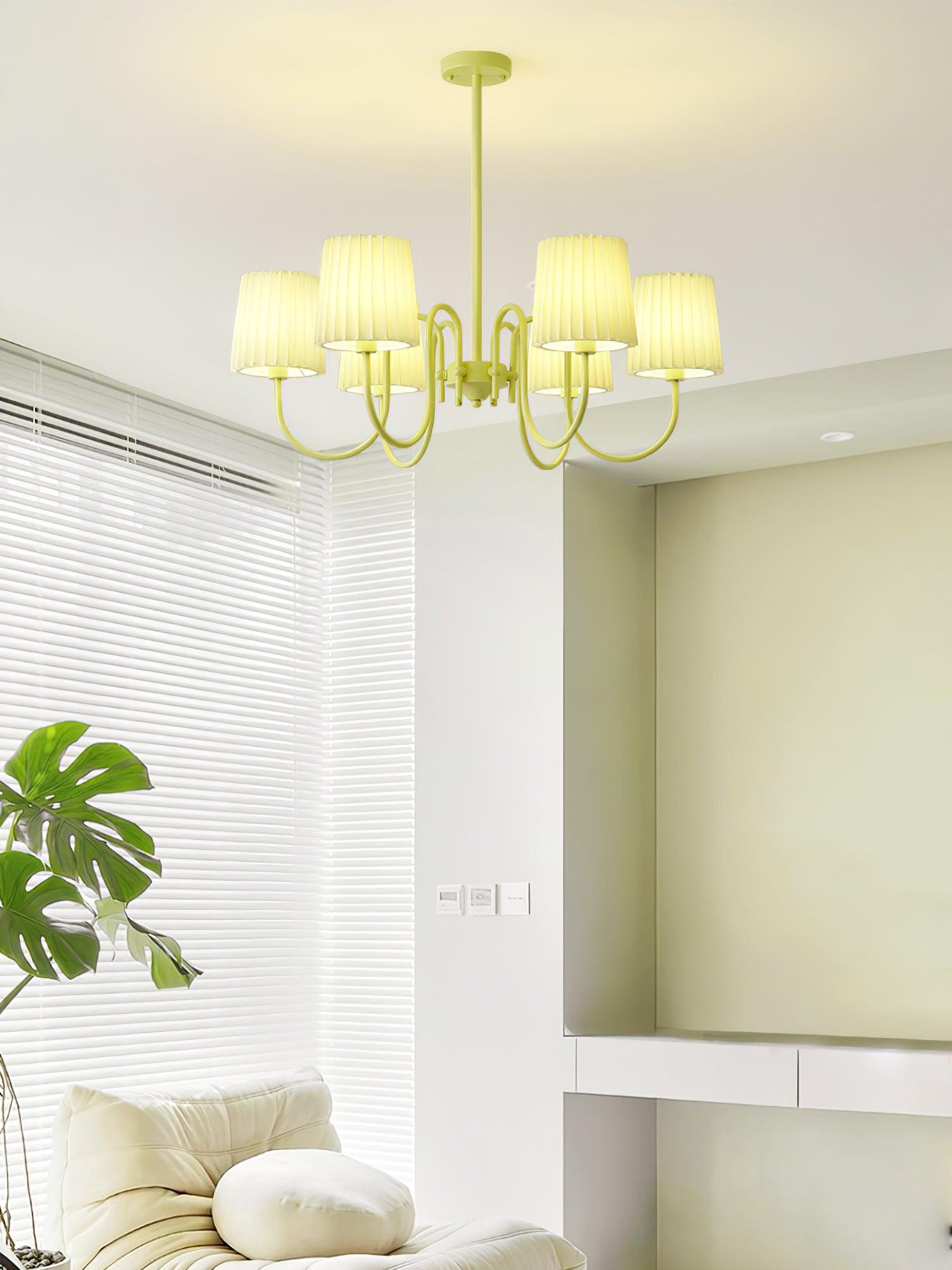 Isolora Fabric Chandelier-Neutral Decor