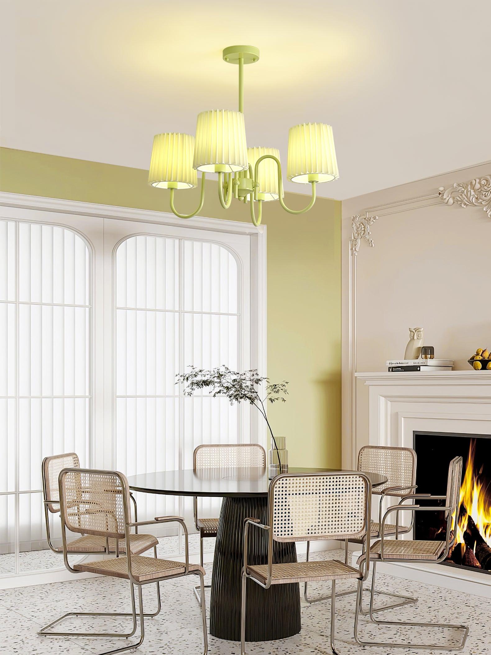 Isolora Fabric Chandelier-Neutral Decor
