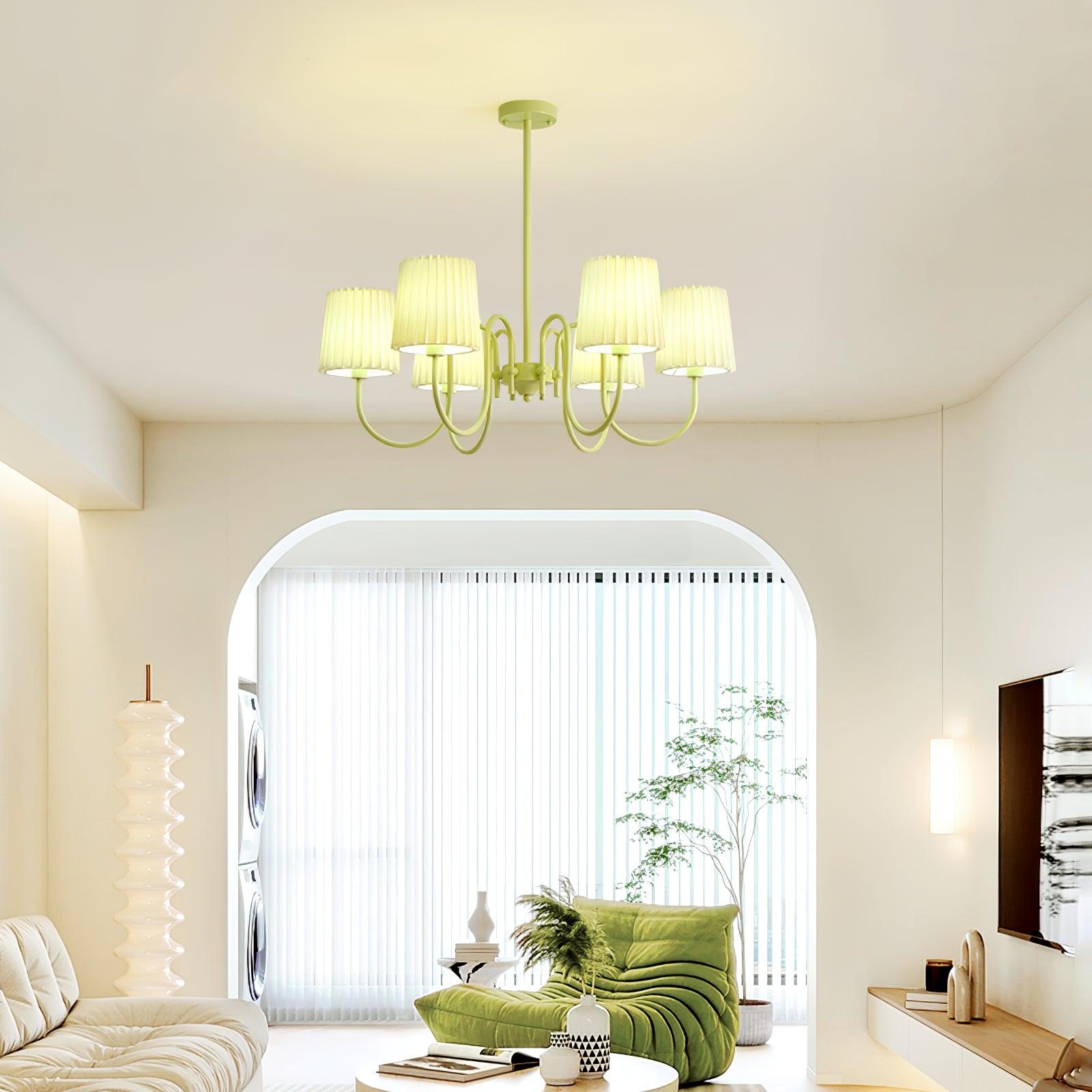 Isolora Fabric Chandelier-Neutral Decor