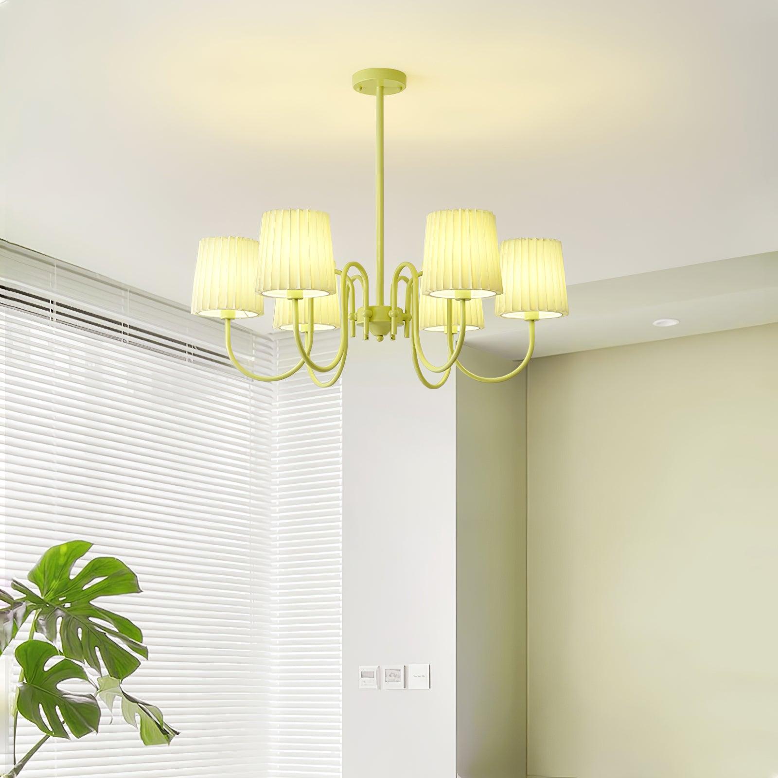 Isolora Fabric Chandelier-Neutral Decor