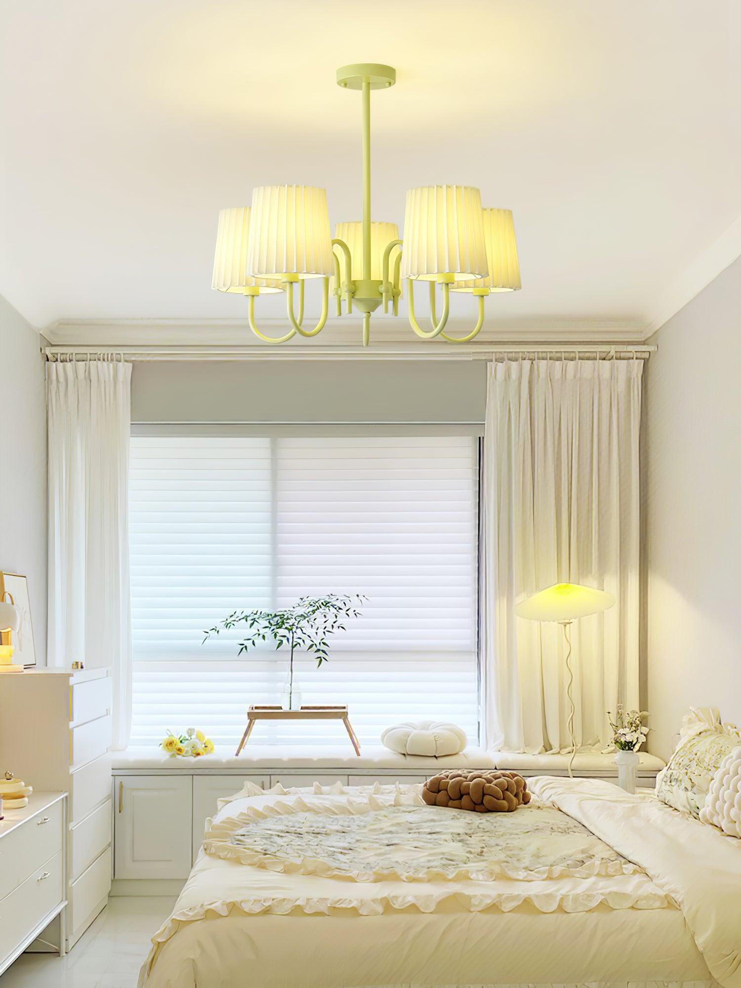 Isolora Fabric Chandelier-Neutral Decor