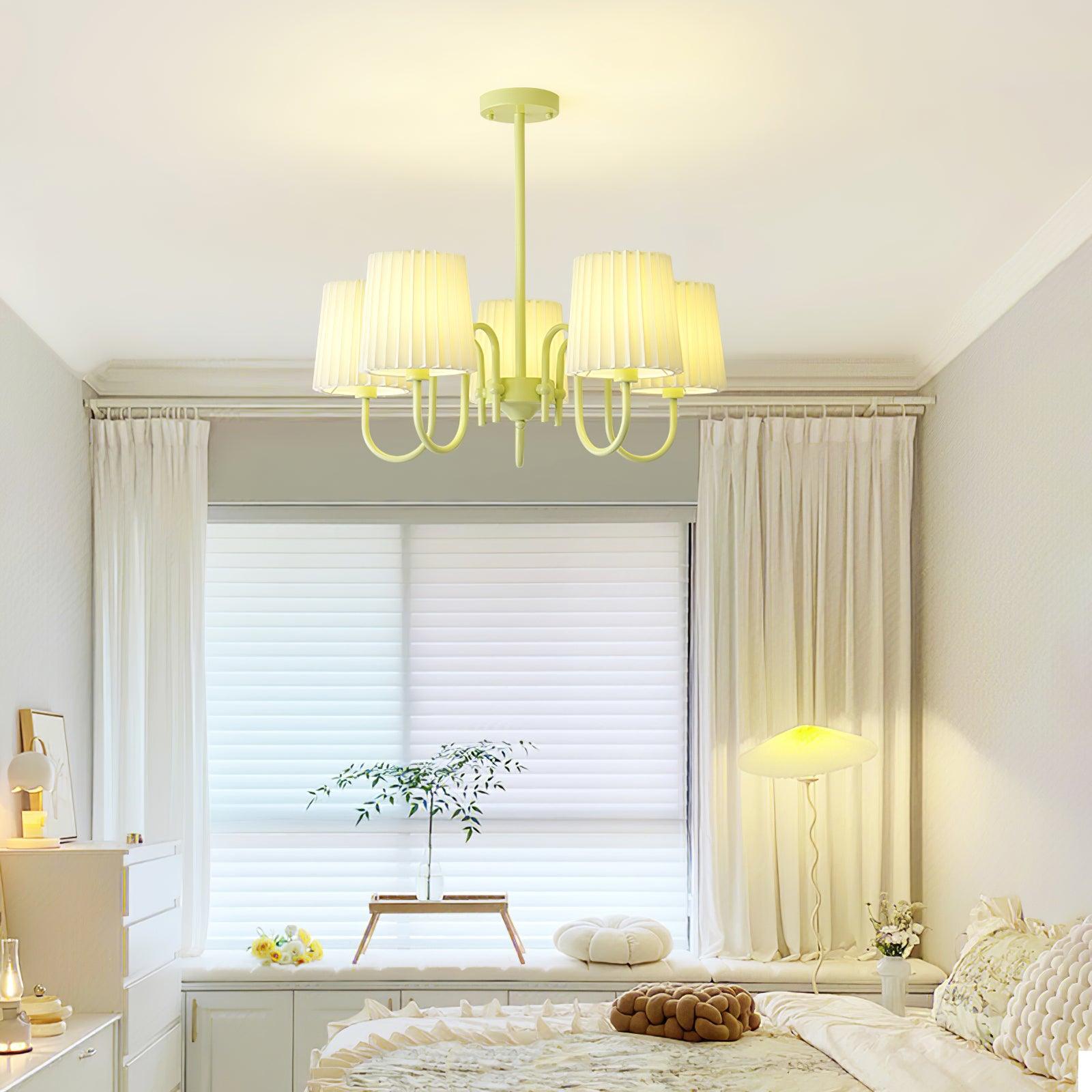Isolora Fabric Chandelier-Neutral Decor