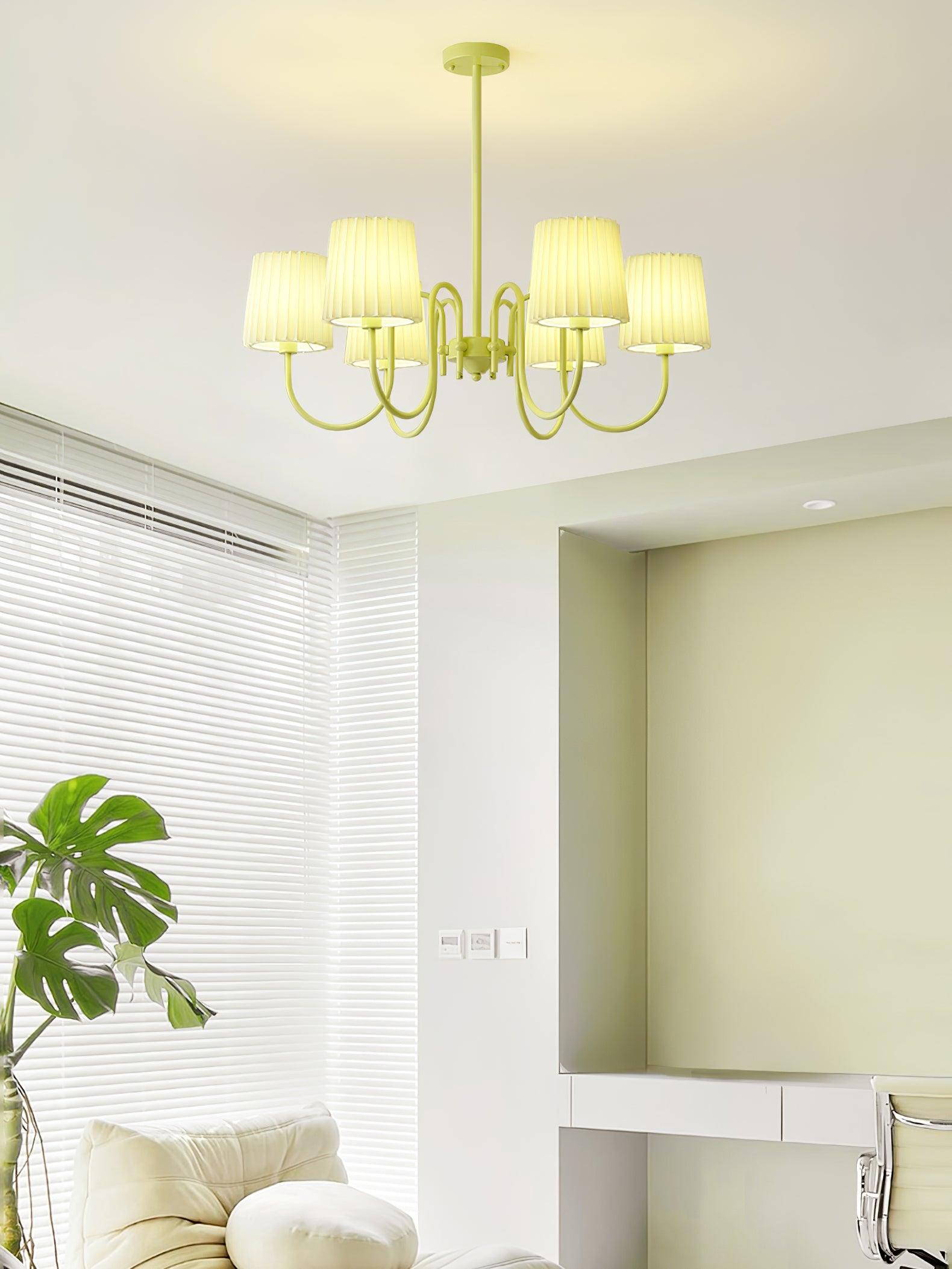 Isolora Fabric Chandelier-Neutral Decor