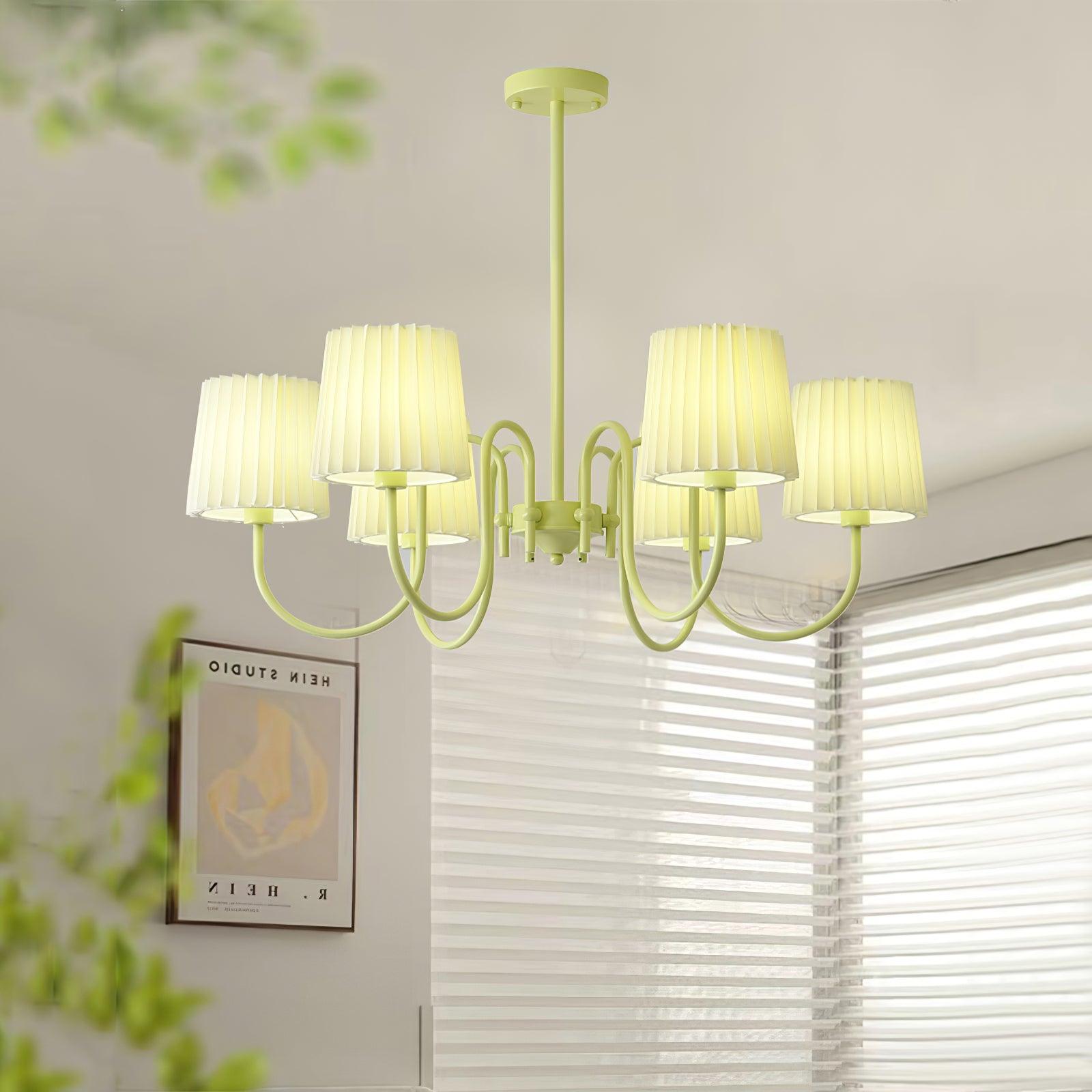 Isolora Fabric Chandelier-Neutral Decor