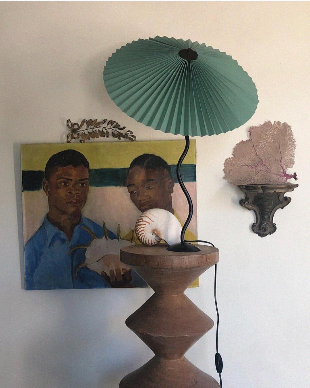 Krenis Fabric Artistic Table Lamp-Neutral Decor
