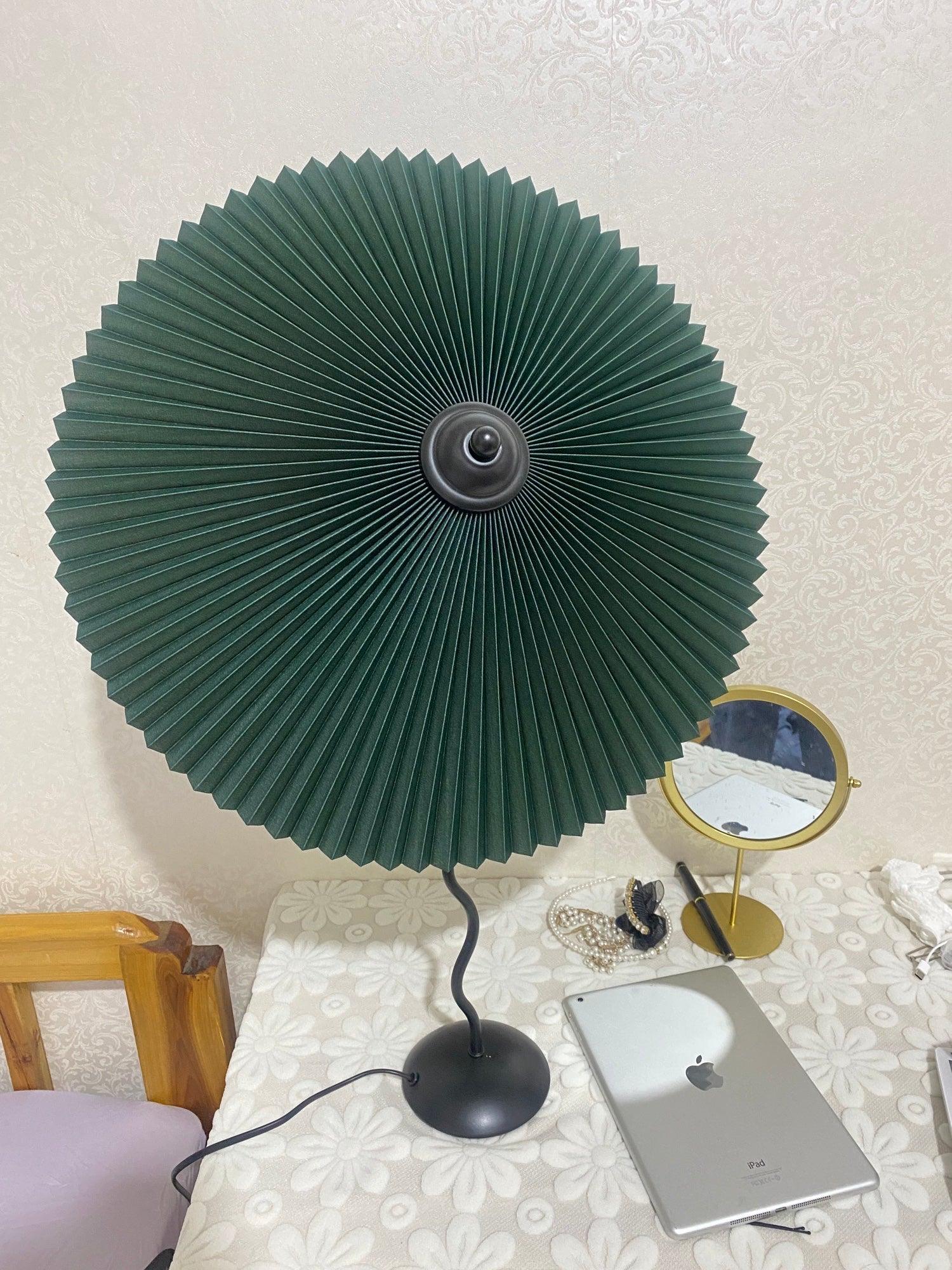 Krenis Fabric Artistic Table Lamp-Neutral Decor