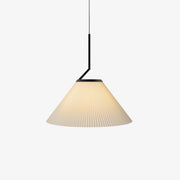 Tyrs Pleated Fabric Pendant Light-Neutral Decor