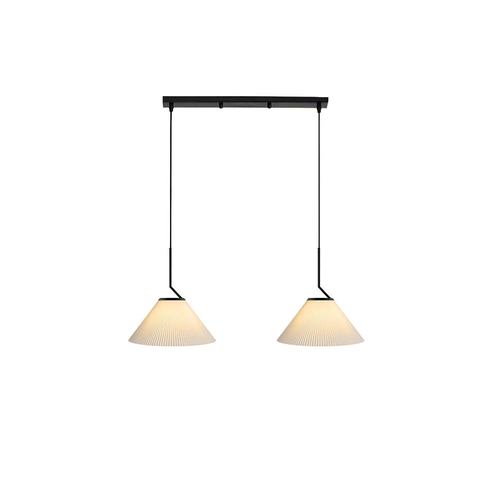 Tyrs Pleated Fabric Pendant Light-Neutral Decor