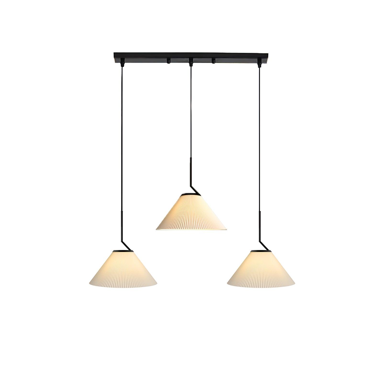 Tyrs Pleated Fabric Pendant Light-Neutral Decor