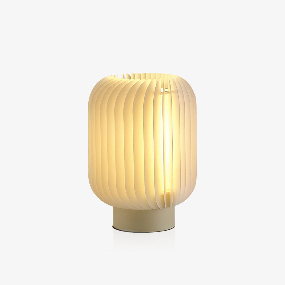 Thal Organic Pleated Table Lamp-Neutral Decor