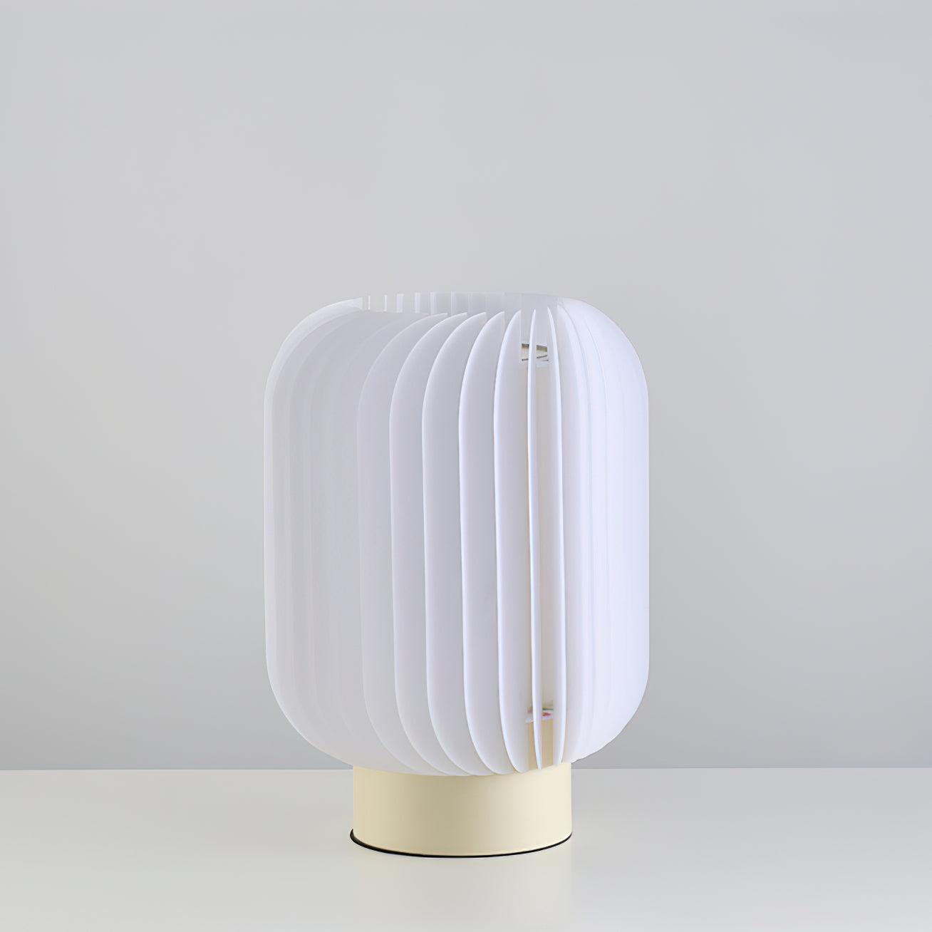 Thal Organic Pleated Table Lamp-Neutral Decor