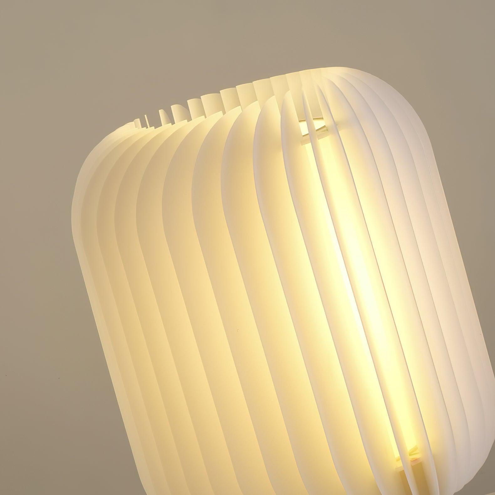 Thal Organic Pleated Table Lamp-Neutral Decor