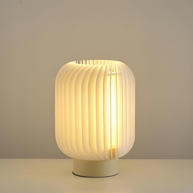 Thal Organic Pleated Table Lamp-Neutral Decor