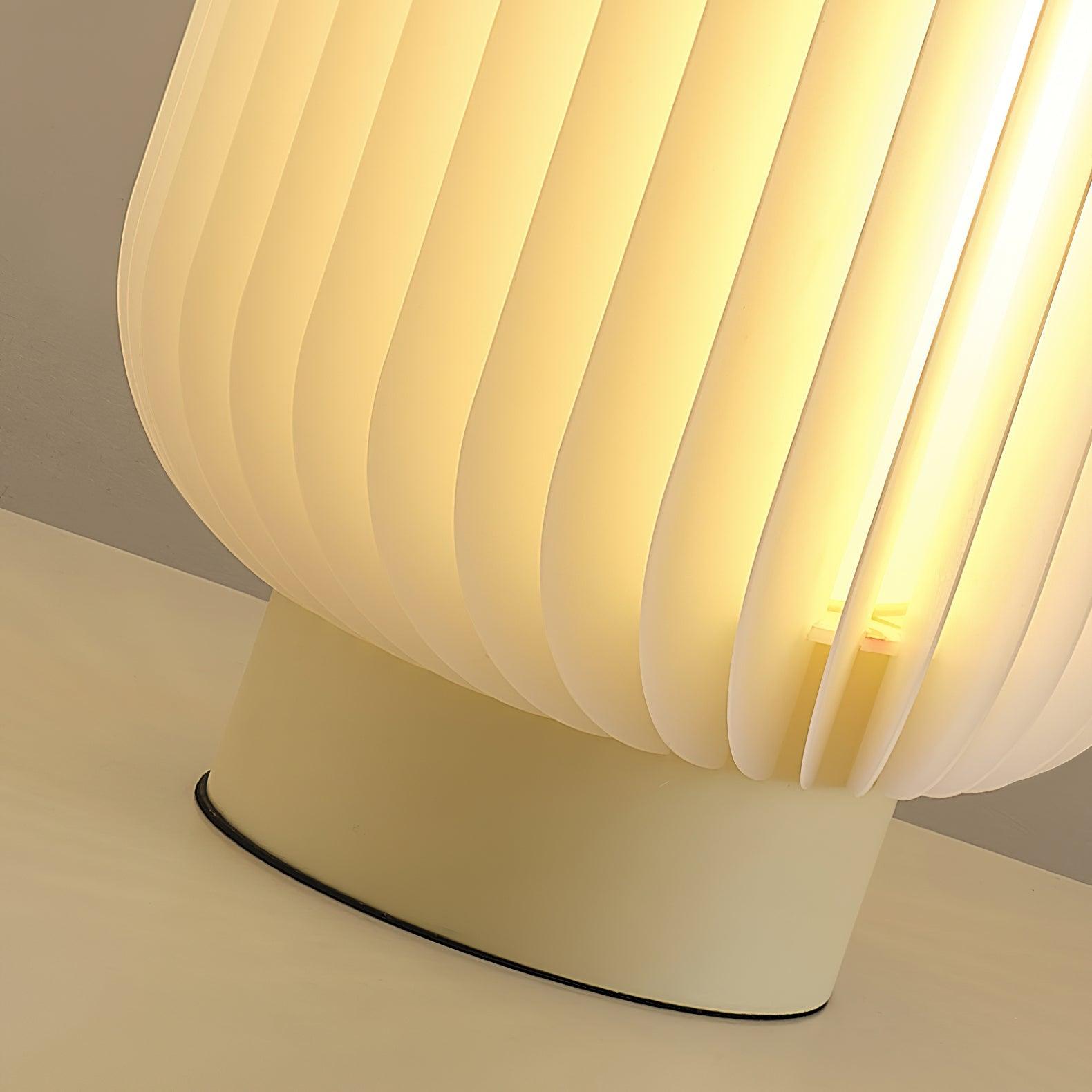 Thal Organic Pleated Table Lamp-Neutral Decor