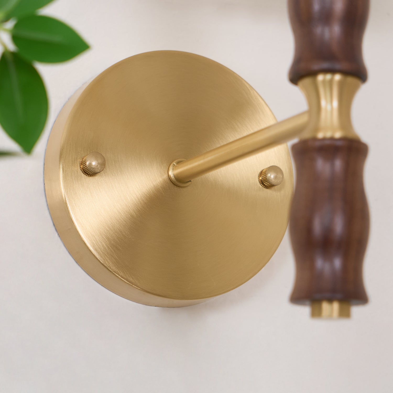 Liroxen Vintage Industrial Pleated Walnut Fabric Wall Light-Neutral Decor