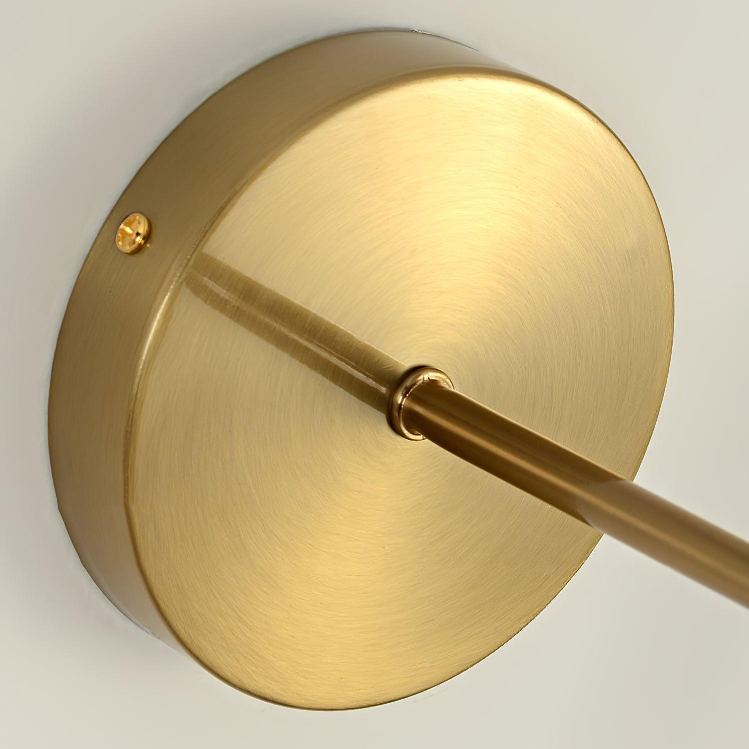 Liroxen Vintage Industrial Pleated Walnut Fabric Wall Light-Neutral Decor