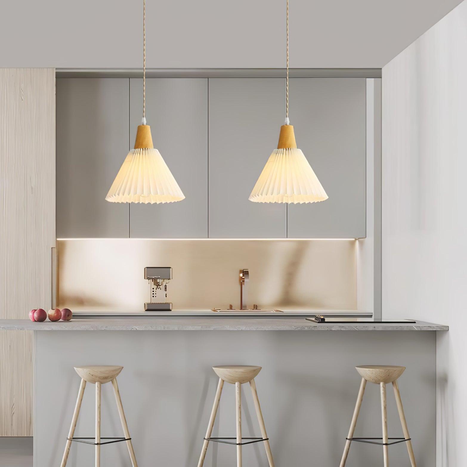 Flora Modern Wood Pendant Light-Neutral Decor