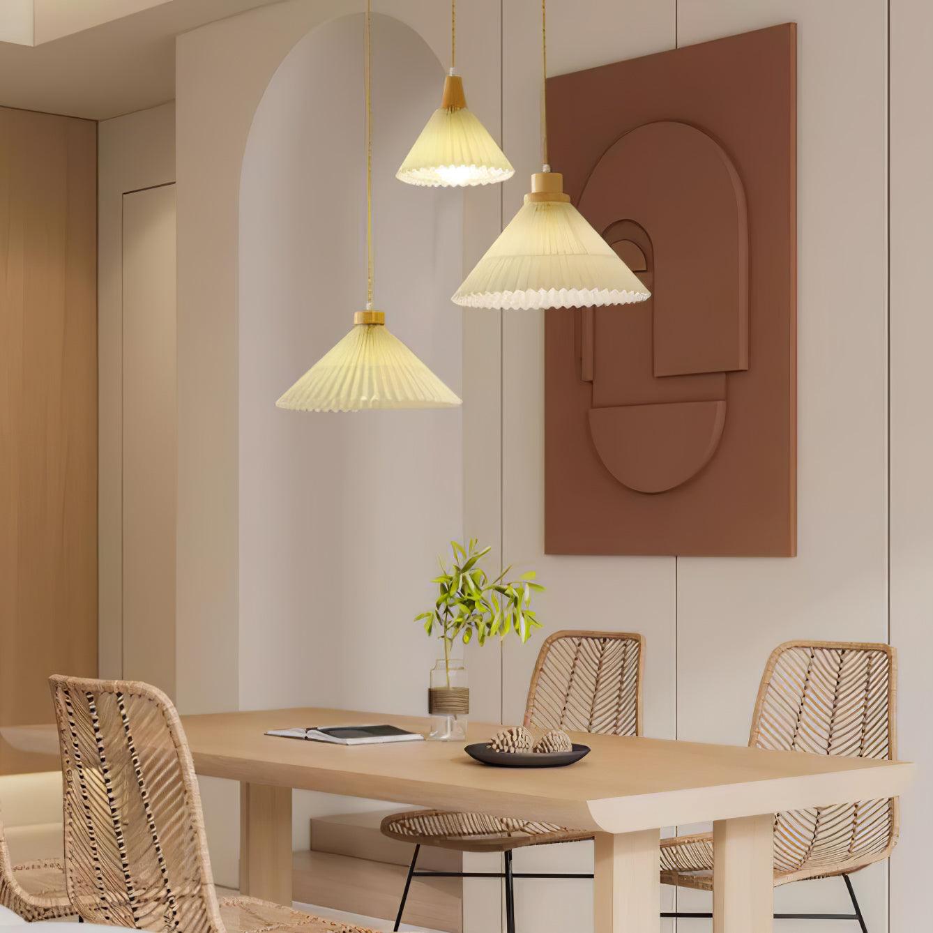 Flora Modern Wood Pendant Light-Neutral Decor