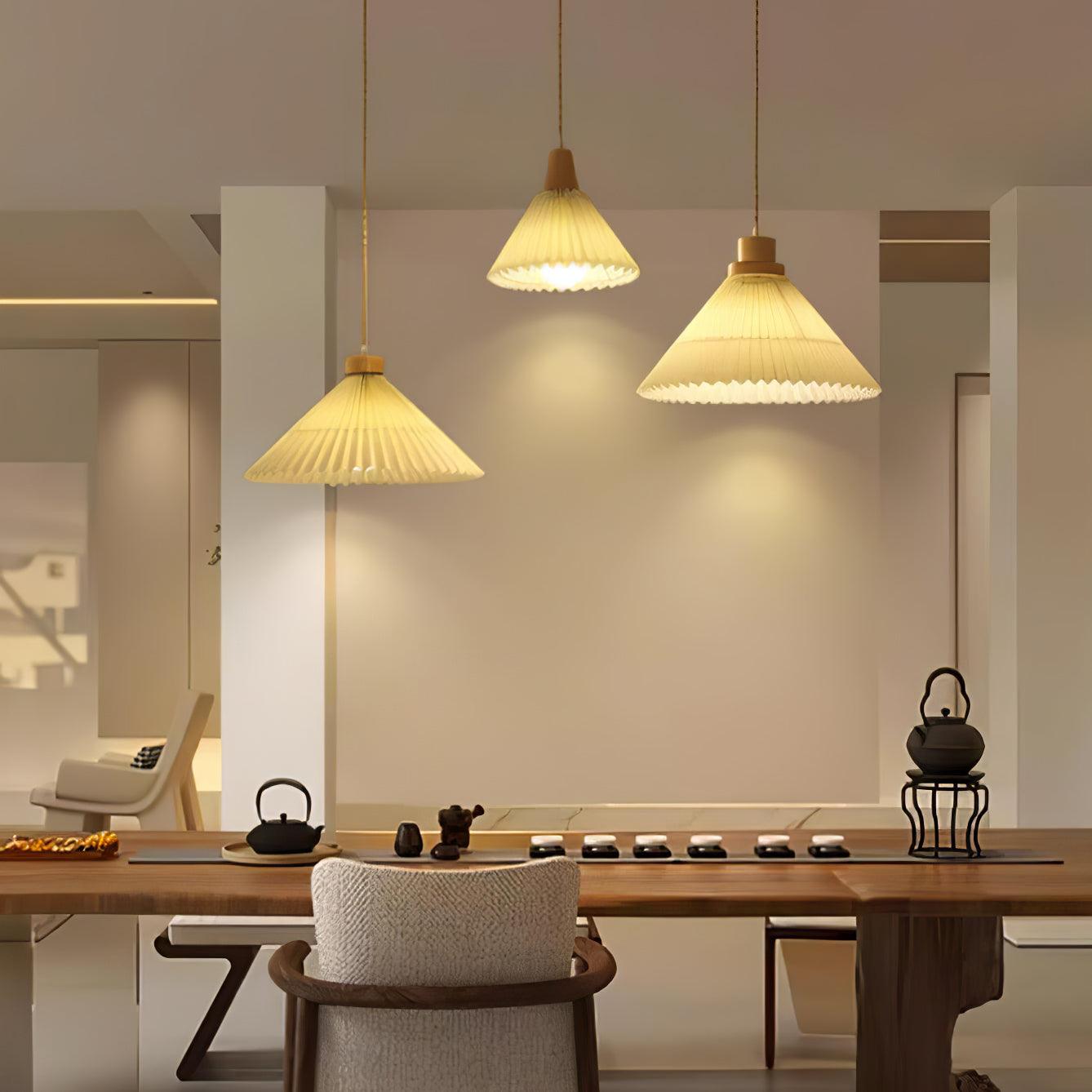 Flora Modern Wood Pendant Light-Neutral Decor