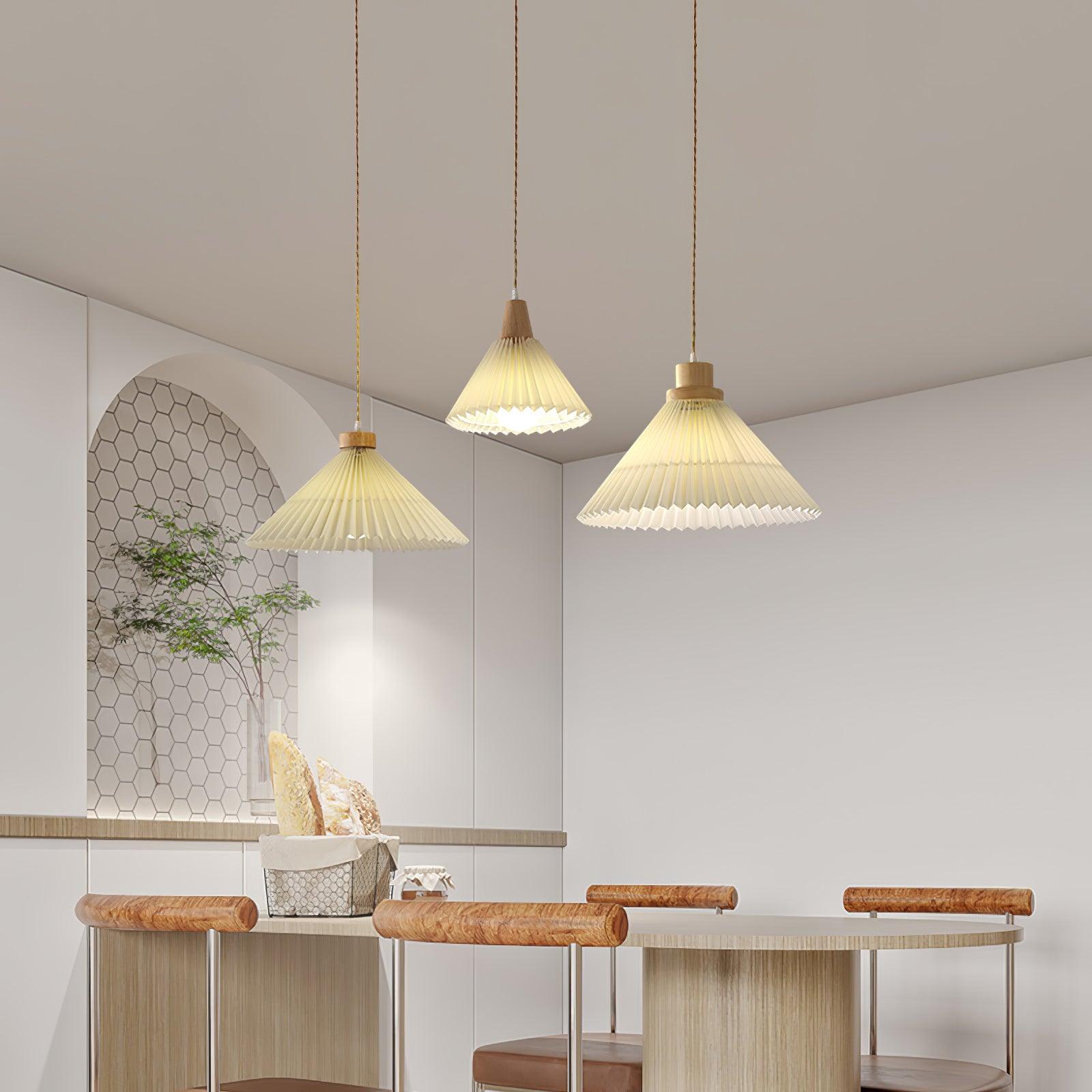 Flora Modern Wood Pendant Light-Neutral Decor
