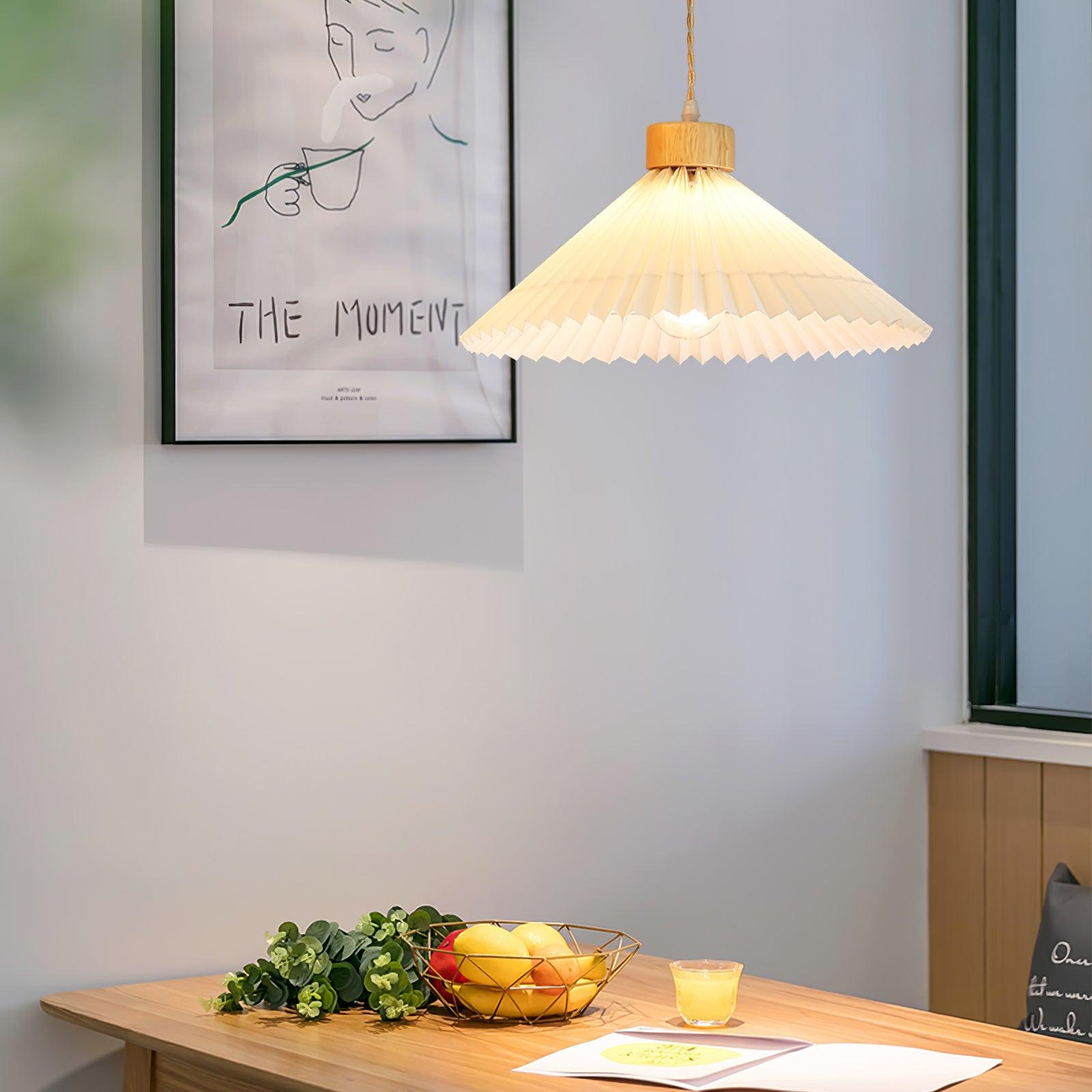 Flora Modern Wood Pendant Light-Neutral Decor