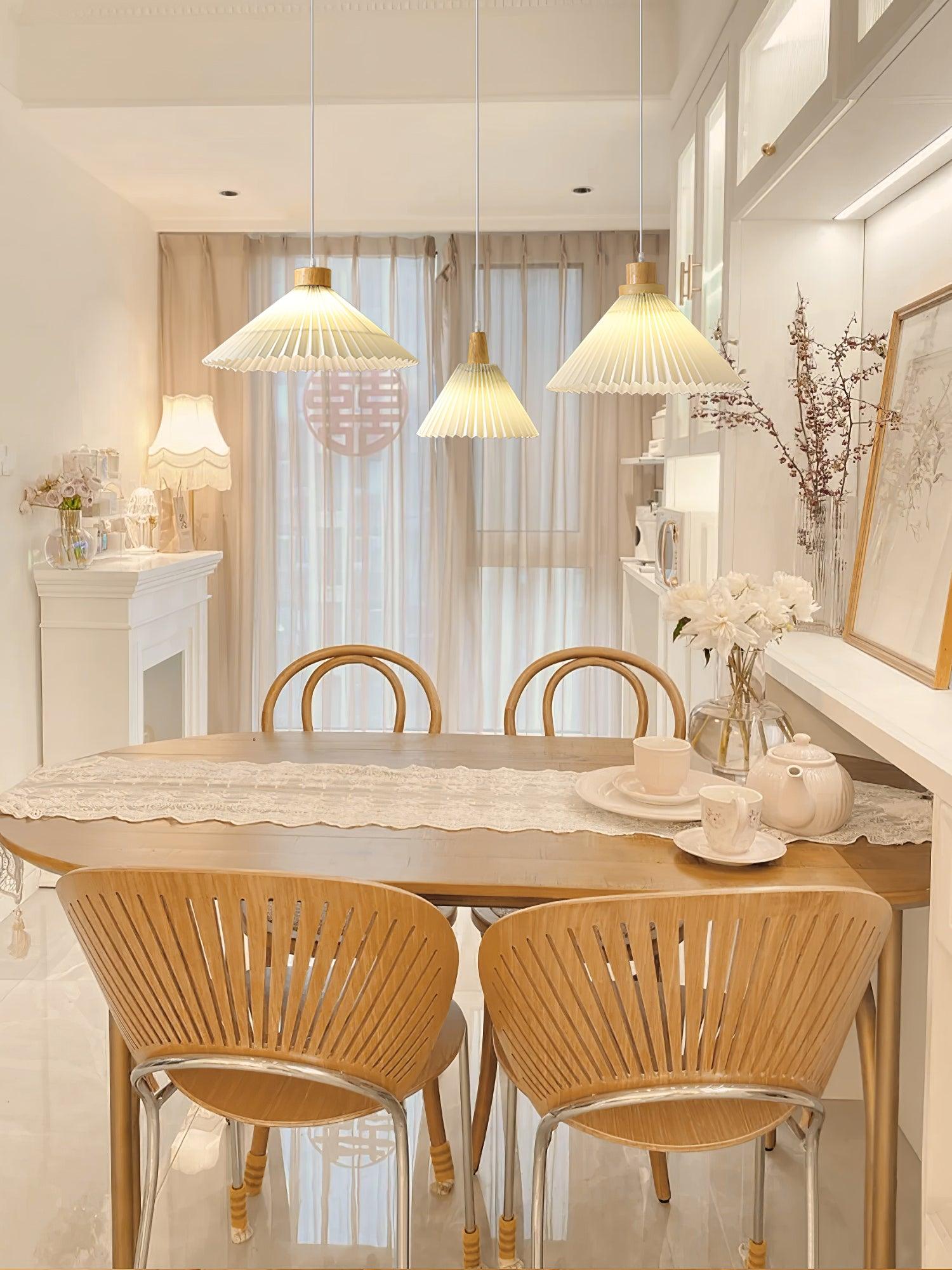 Flora Modern Wood Pendant Light-Neutral Decor
