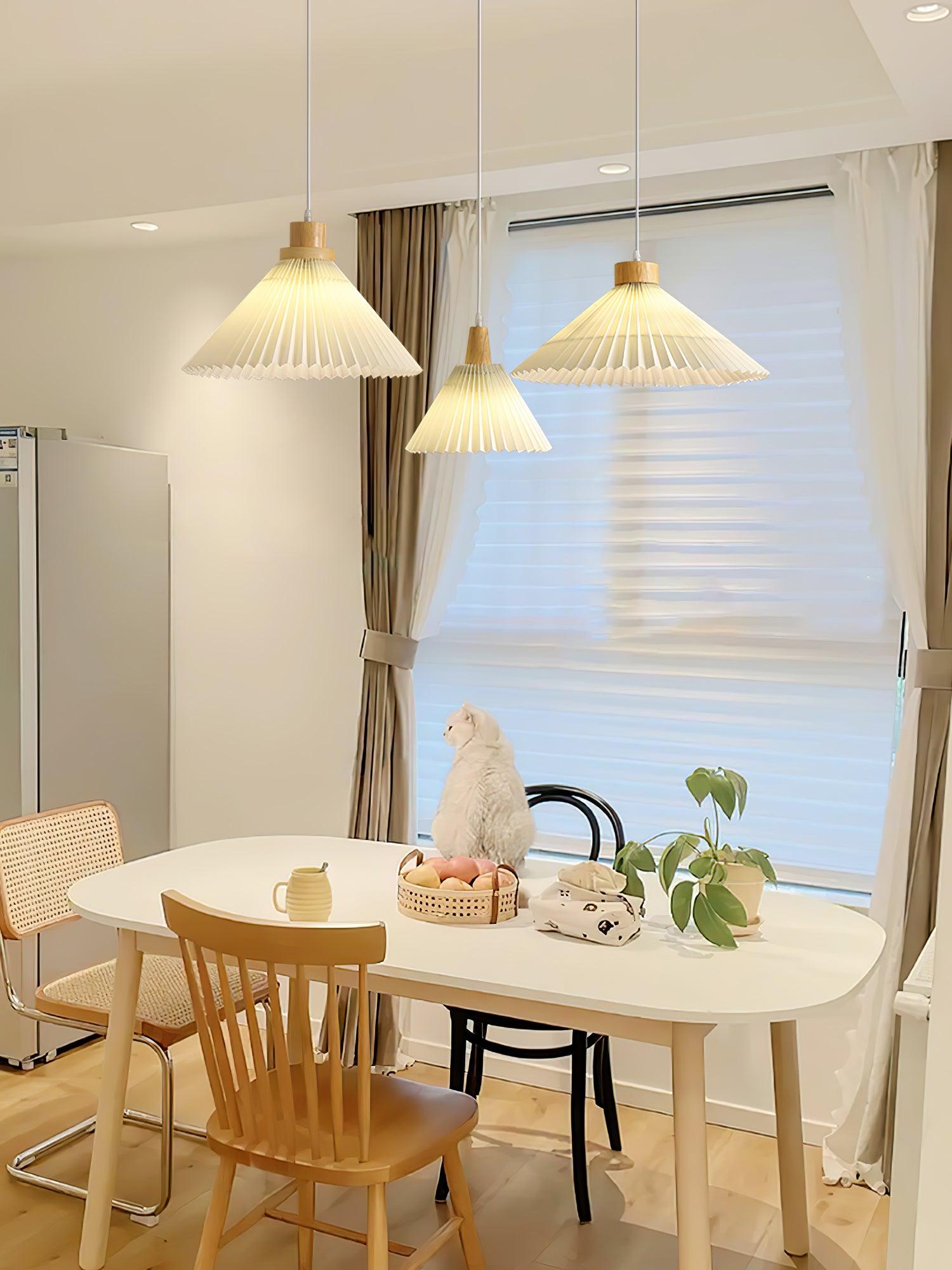 Flora Modern Wood Pendant Light-Neutral Decor