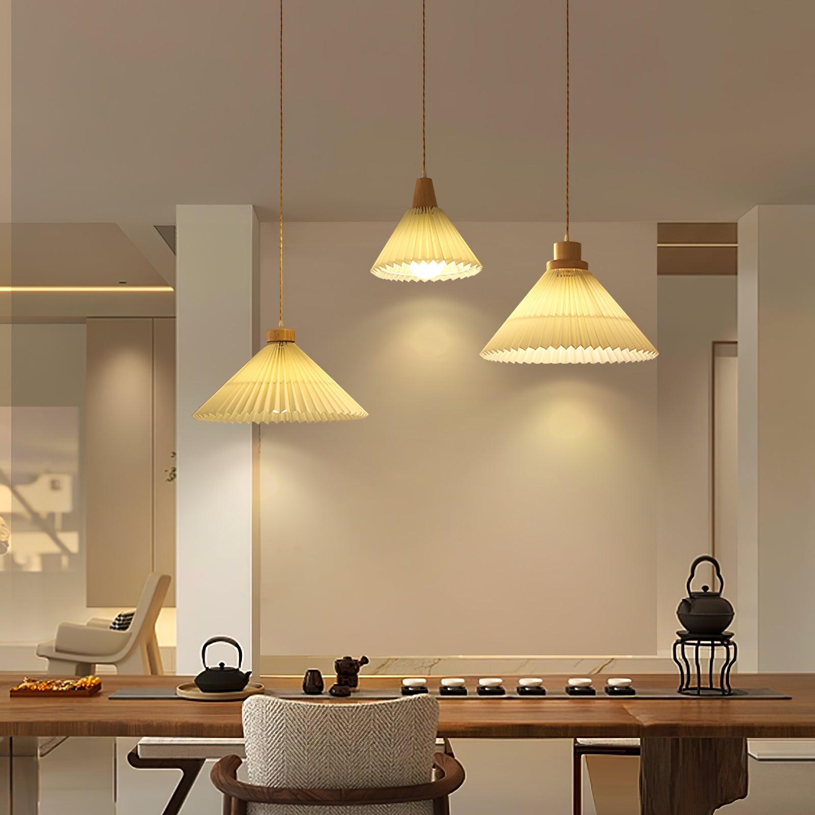 Flora Modern Wood Pendant Light-Neutral Decor