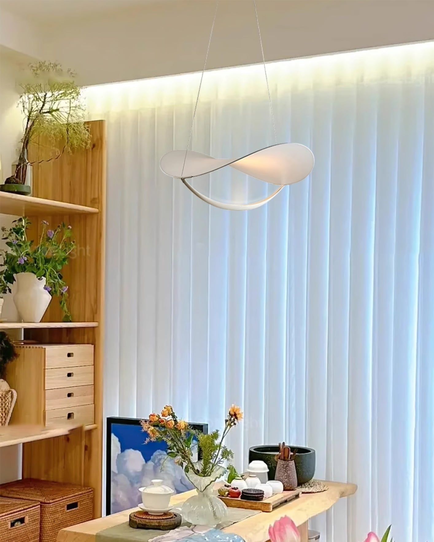 Mune PVC Pendant Light-Neutral Decor