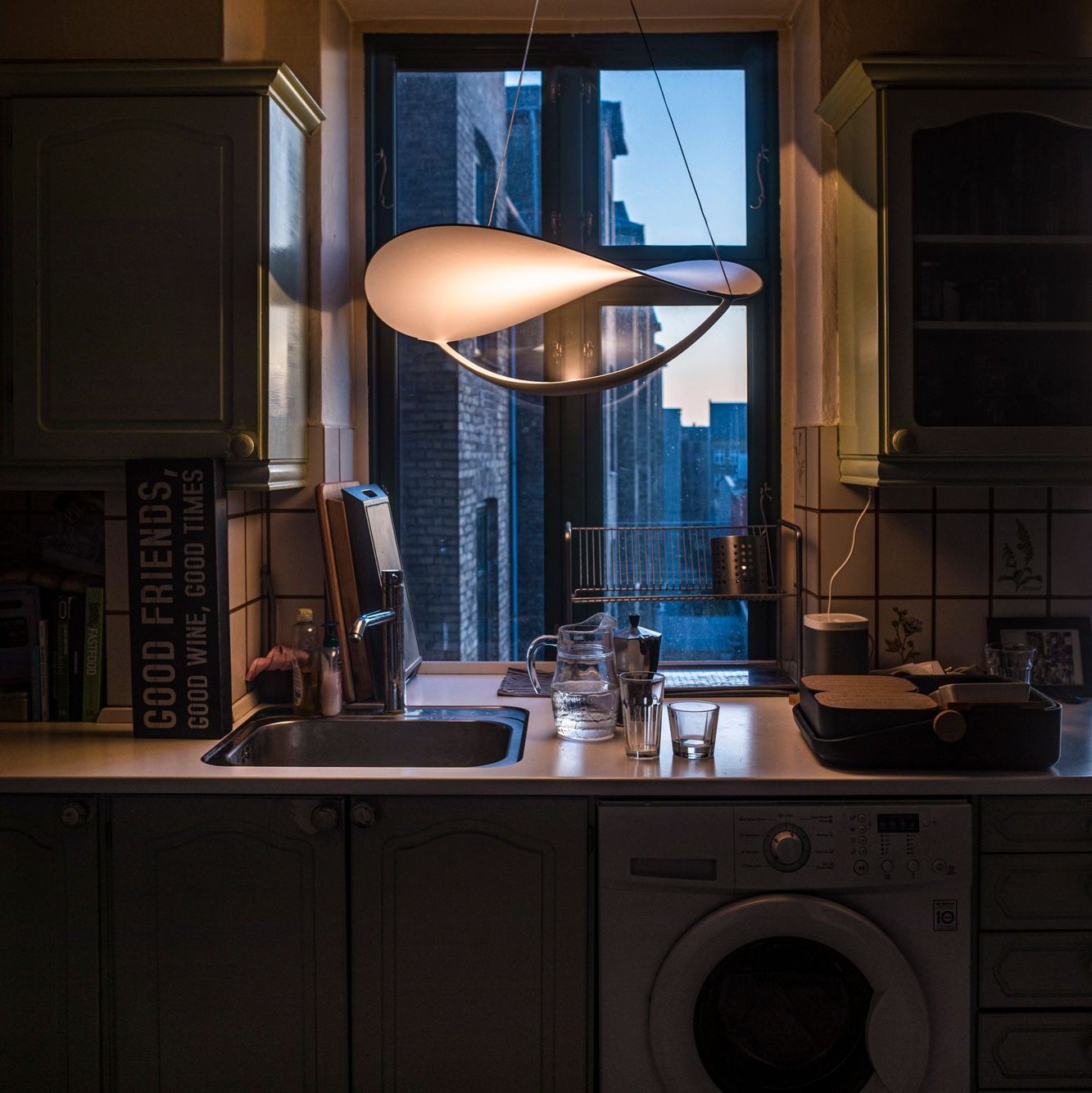 Mune PVC Pendant Light-Neutral Decor