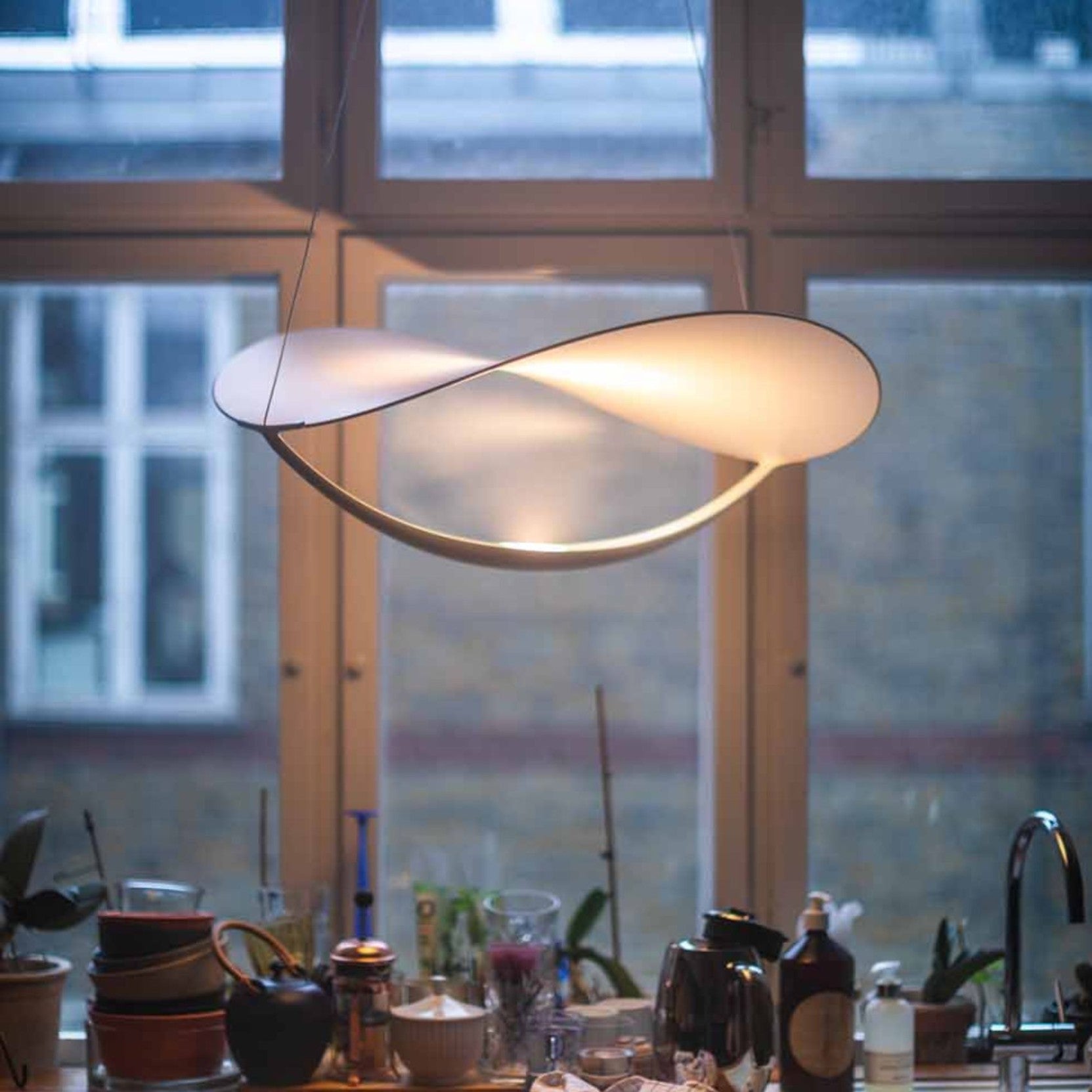 Mune PVC Pendant Light-Neutral Decor