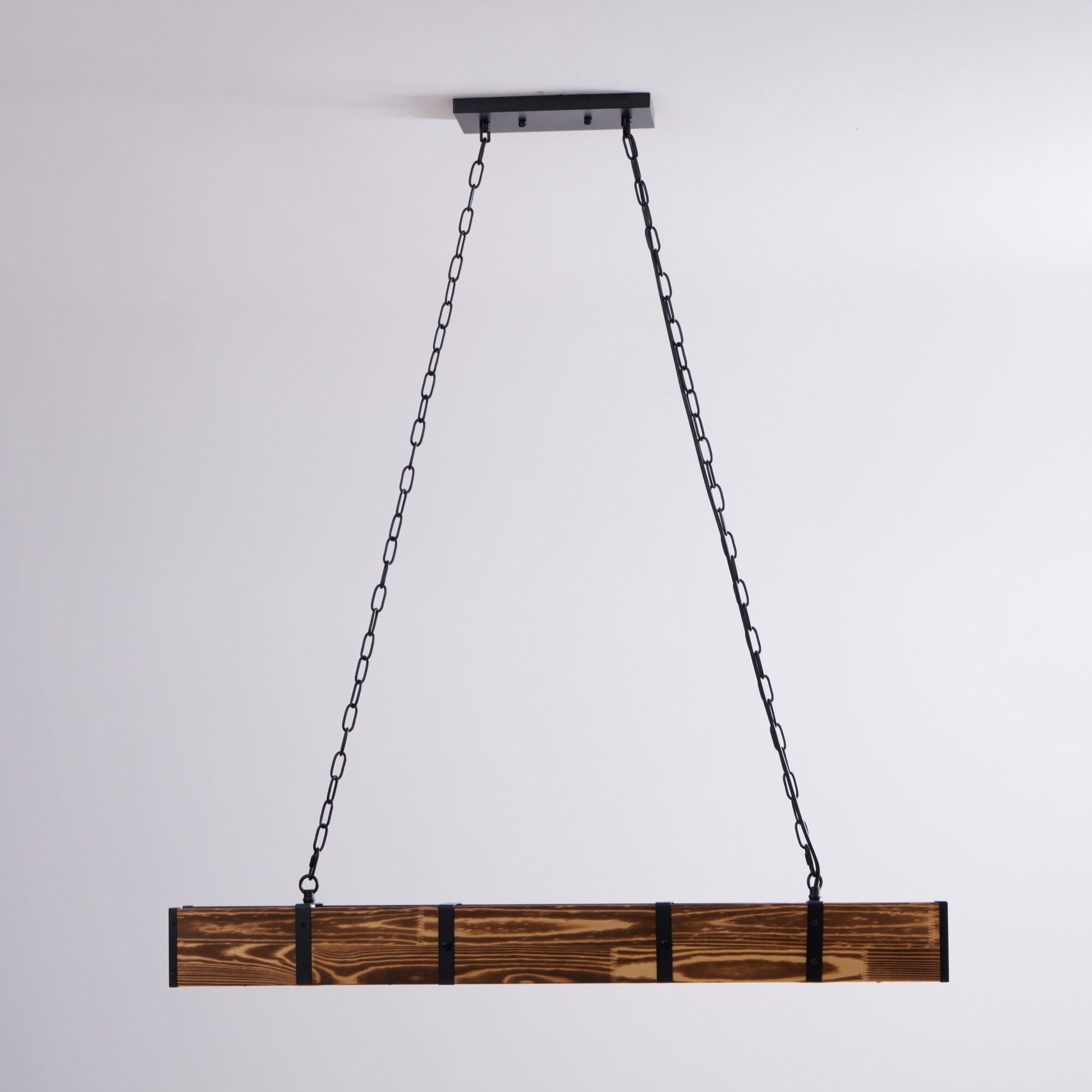 Lustra Chandelier Pleva Linear Natural Wood-Neutral Decor