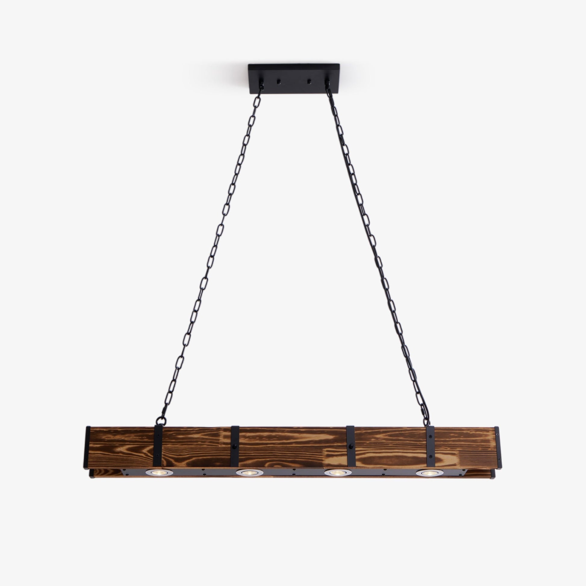 Lustra Chandelier Pleva Linear Natural Wood-Neutral Decor
