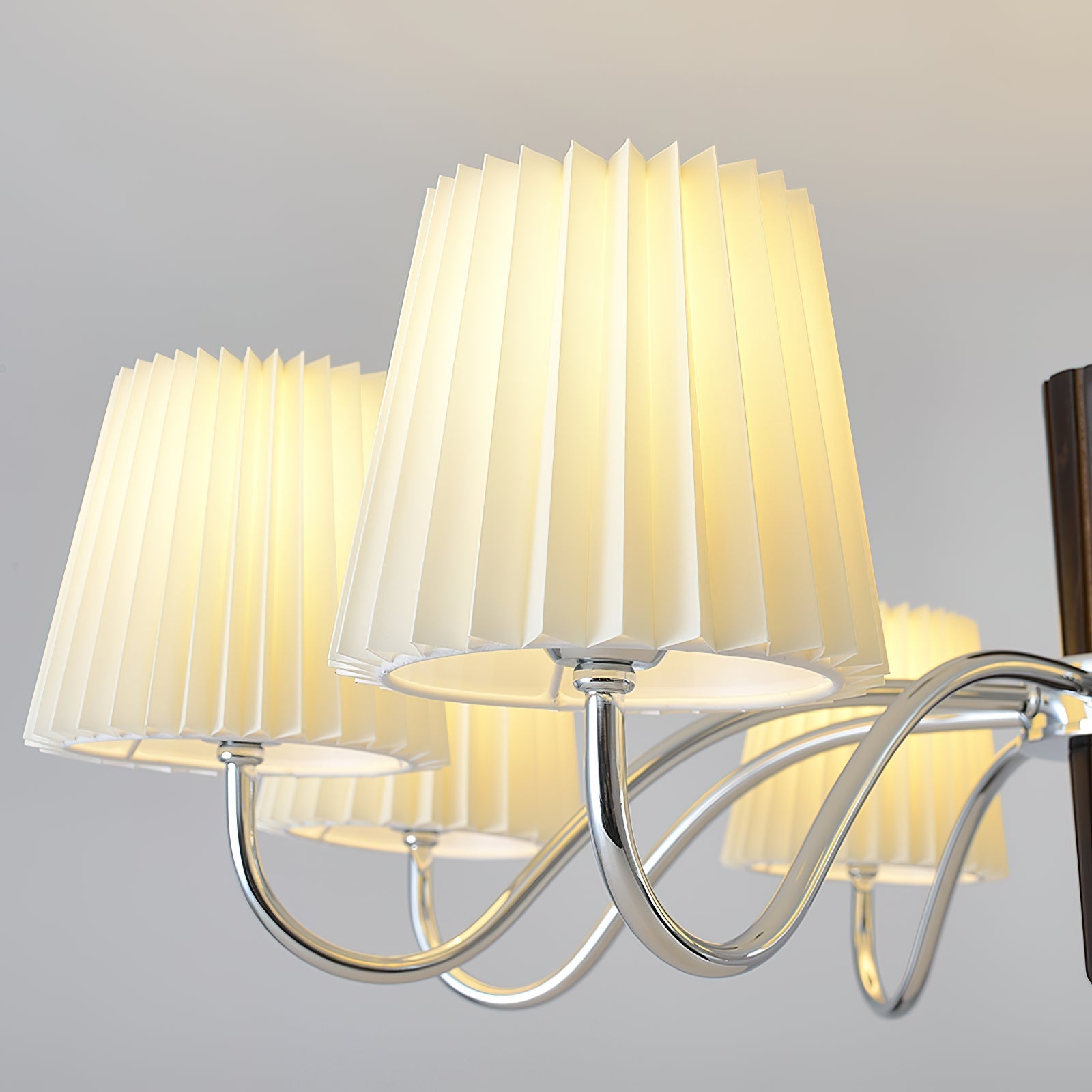 Aurora Chandelier Pleated Fabric Classic-Neutral Decor