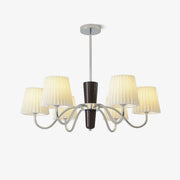 Aurora Chandelier Pleated Fabric Classic-Neutral Decor