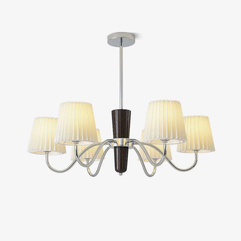 Aurora Chandelier Pleated Fabric Classic-Neutral Decor