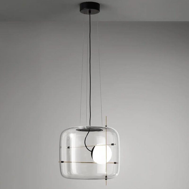 Ivex Glass Contemporary Pendant Light-Neutral Decor