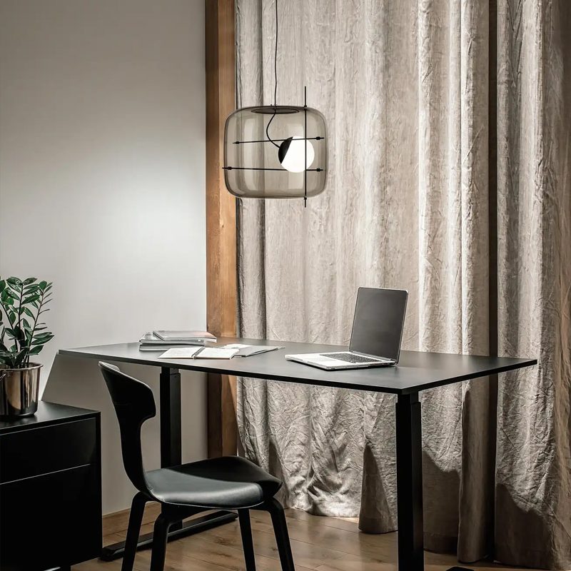 Ivex Glass Contemporary Pendant Light-Neutral Decor
