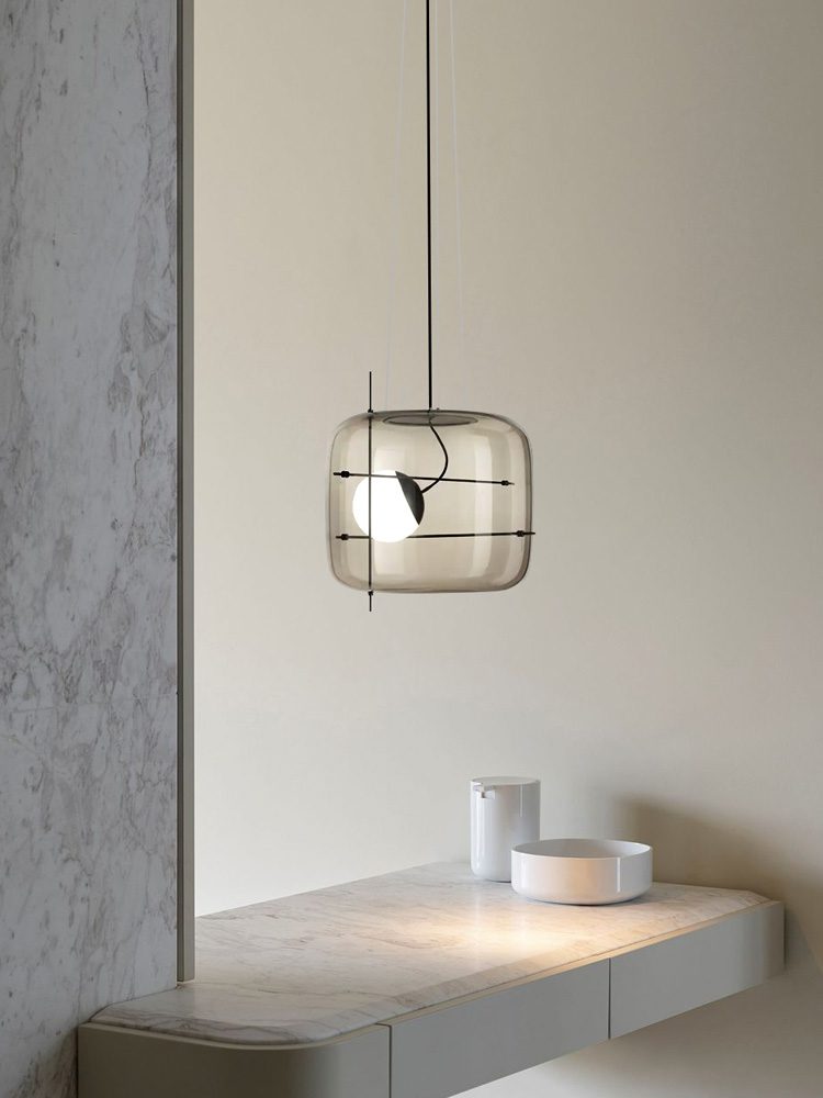 Ivex Glass Contemporary Pendant Light-Neutral Decor