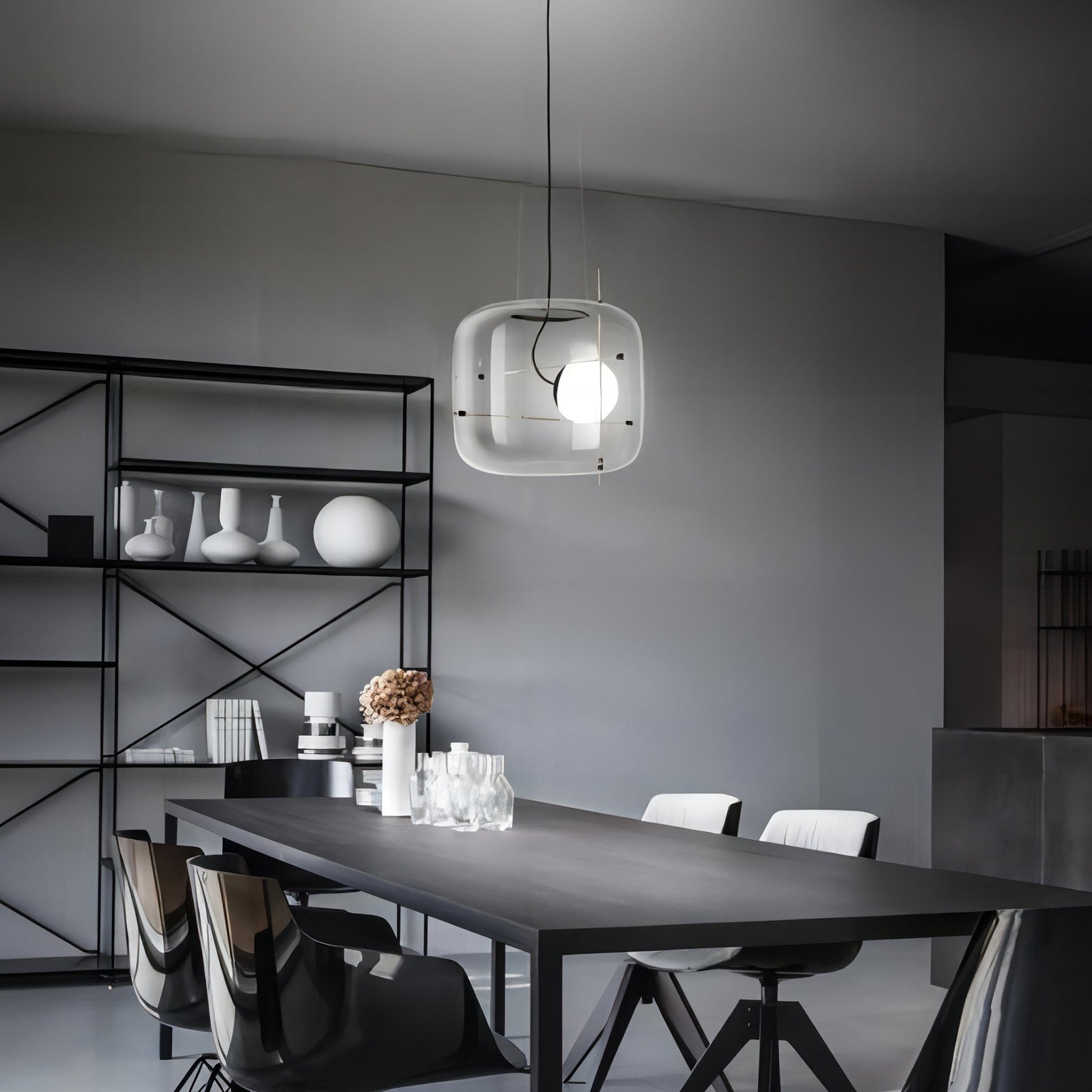 Ivex Glass Contemporary Pendant Light-Neutral Decor
