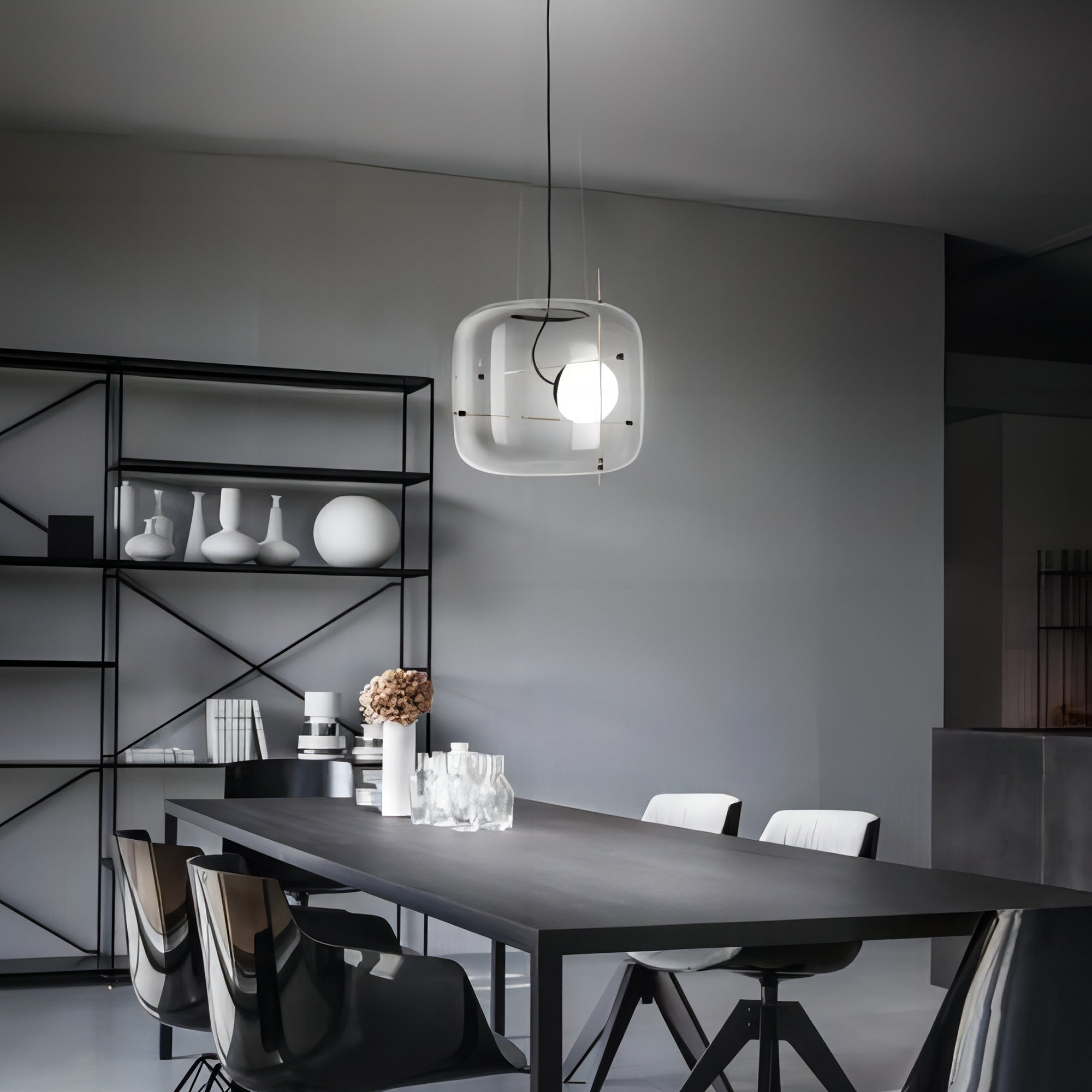 Ivex Glass Contemporary Pendant Light-Neutral Decor