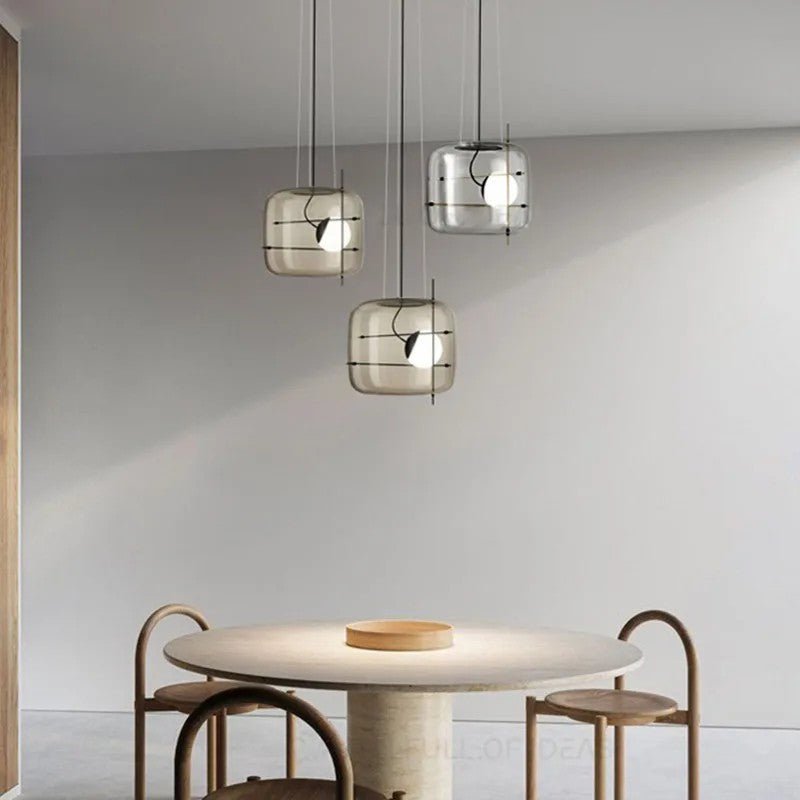 Ivex Glass Contemporary Pendant Light-Neutral Decor