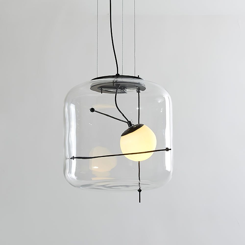 Ivex Glass Contemporary Pendant Light-Neutral Decor