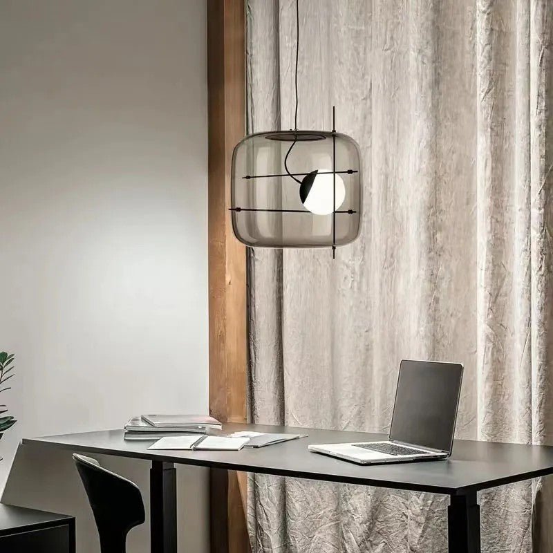 Ivex Glass Contemporary Pendant Light-Neutral Decor