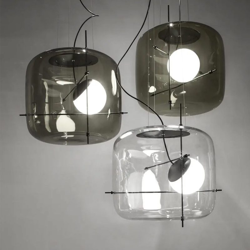 Ivex Glass Contemporary Pendant Light-Neutral Decor
