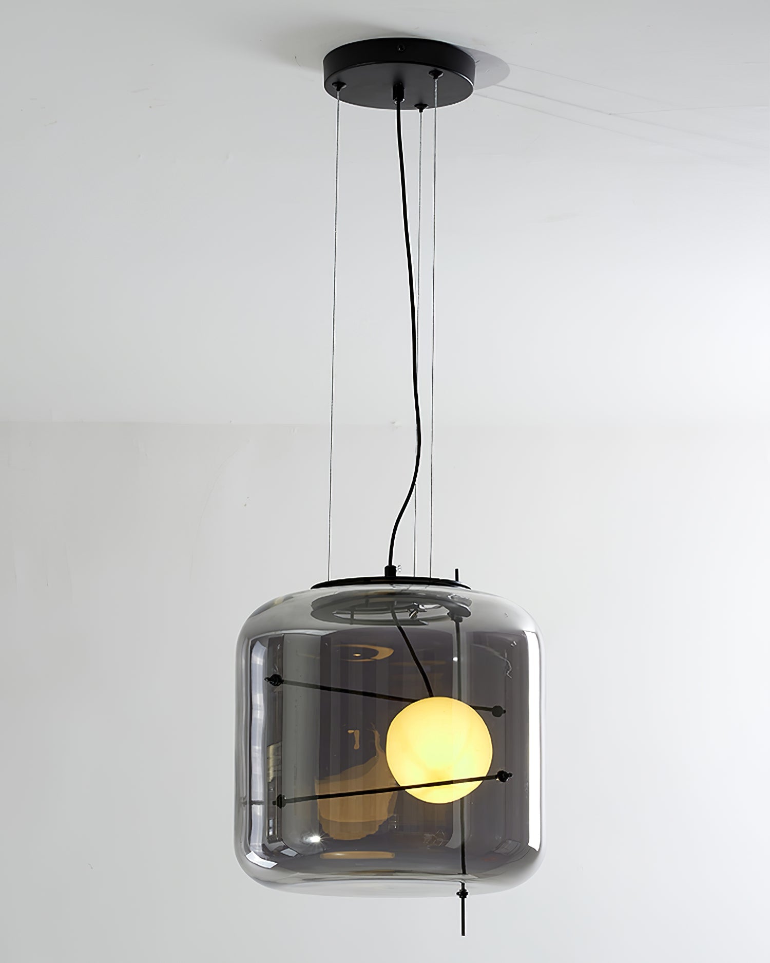 Ivex Glass Contemporary Pendant Light-Neutral Decor